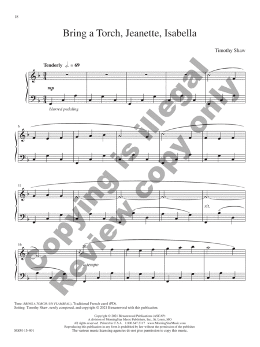 Nativity Scenes Piano Solo scores gallery preview page 10