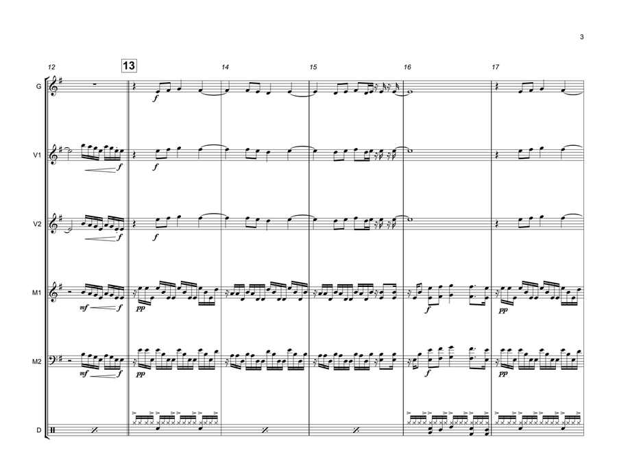 Conga Percussion Ensemble scores gallery preview page 3