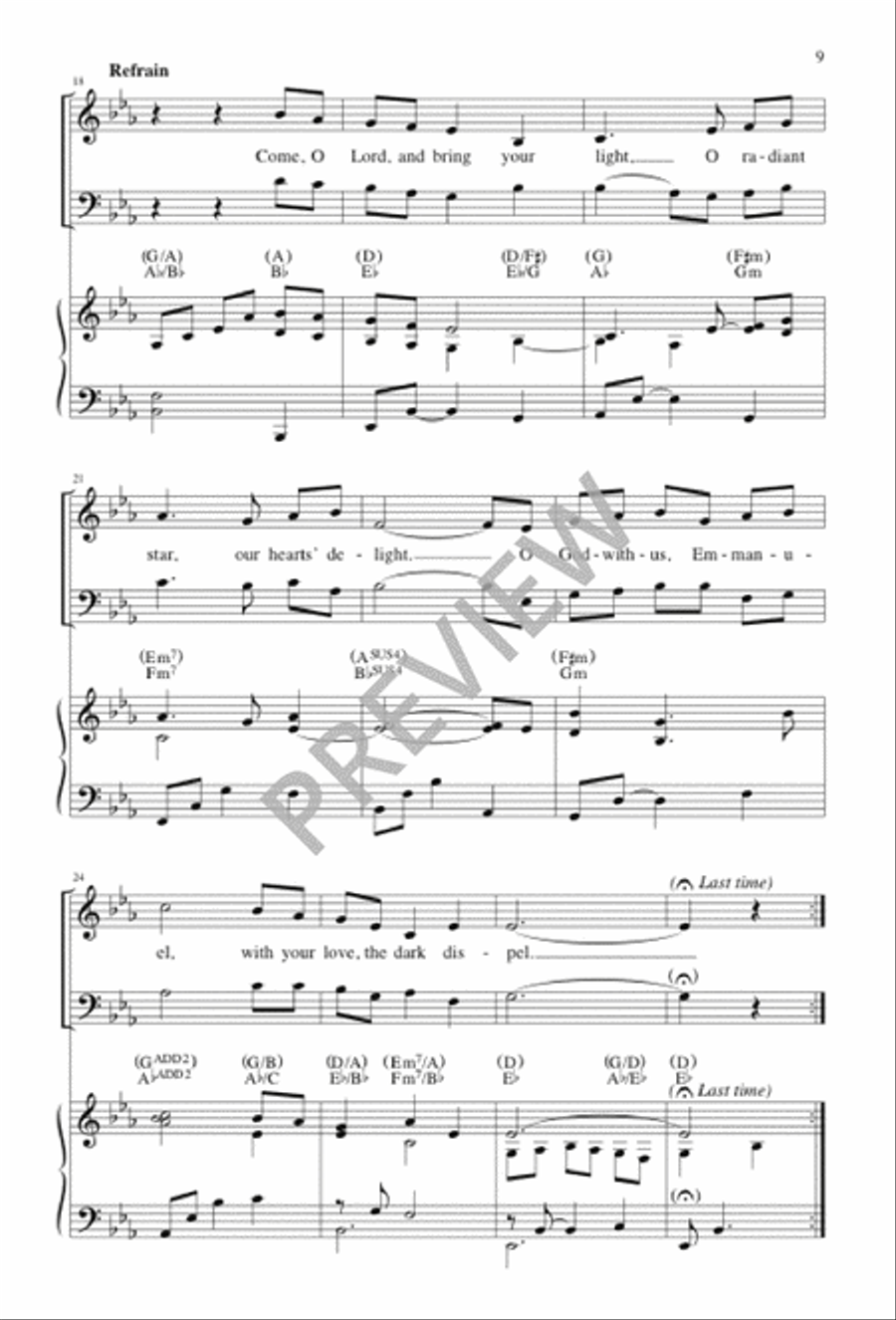 You Call Us, Lord / Creator of the Stars of Night Unison Choir scores gallery preview page 9