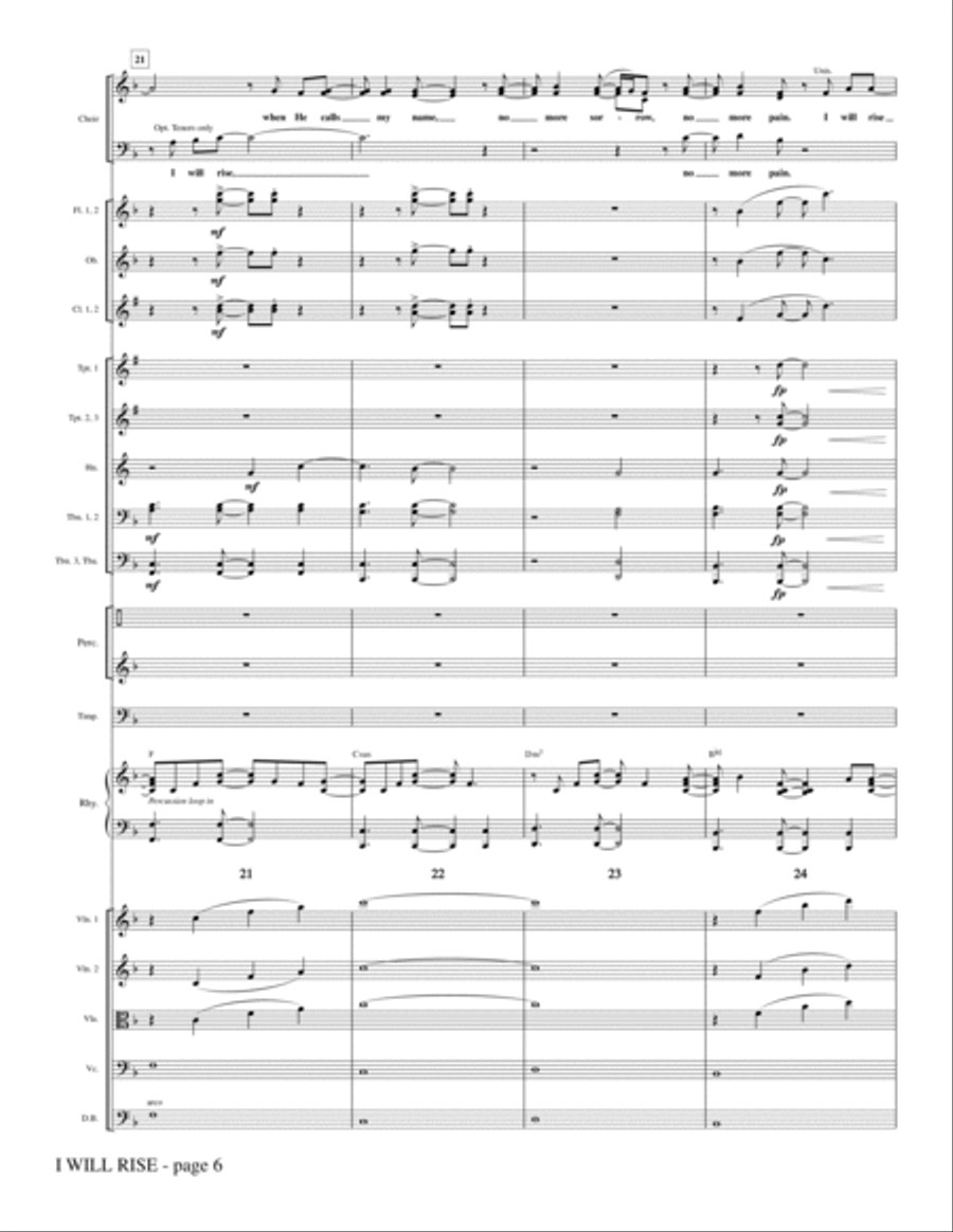 I Will Rise - Full Score Choir scores gallery preview page 6