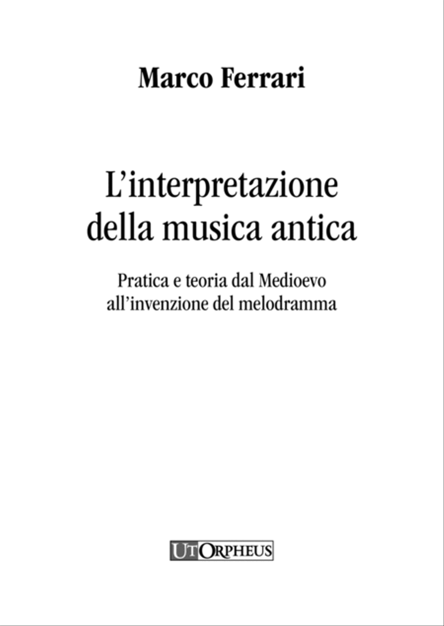 L’interpretazione della musica antica. Pratica e teoria dal Medioevo all’invenzione del melodramma [+ file audio mp3] School and Community scores gallery preview page 2