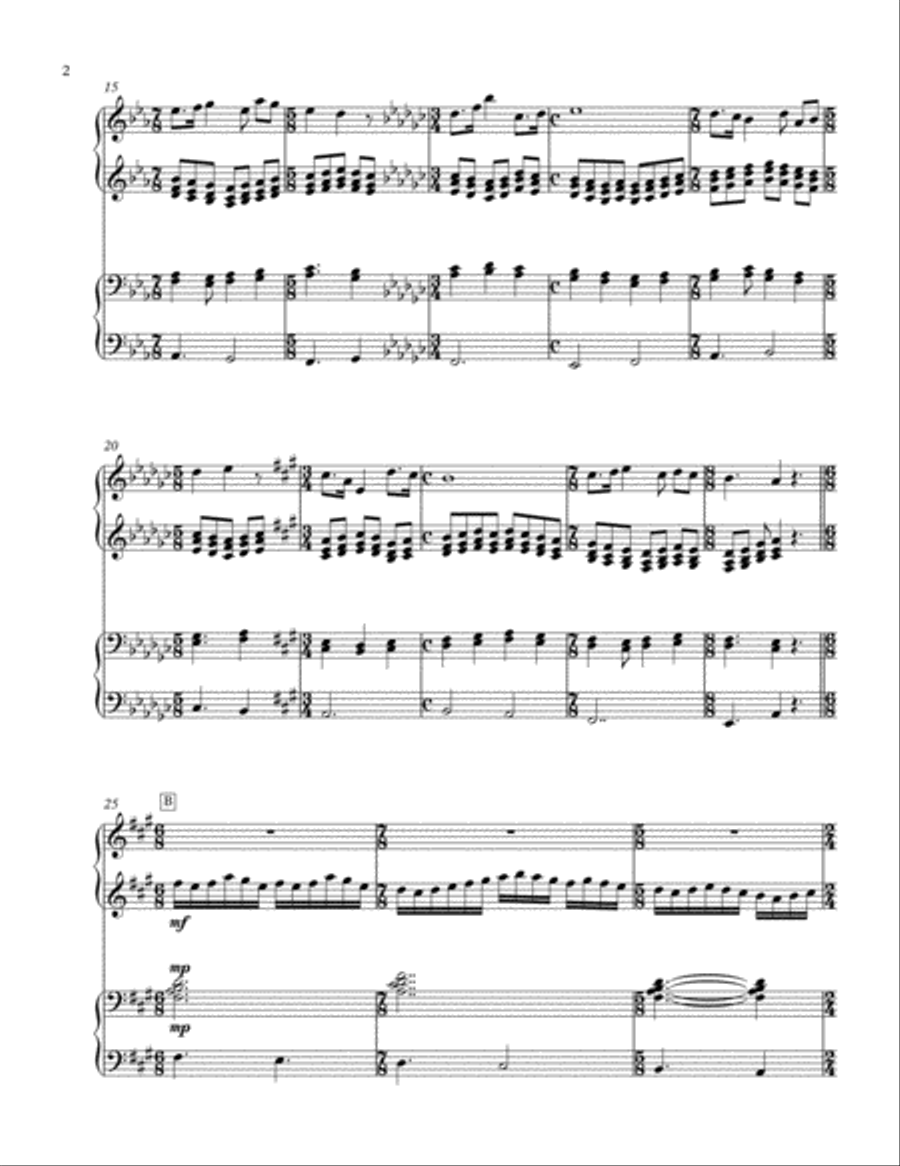 Fantasia on the Themes by M.K. Ciurlionis, Op. 11a (2013) Organ Solo scores gallery preview page 2