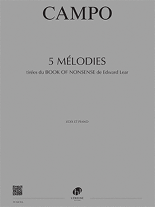 Melodies (5) tirees du Book of nonsense