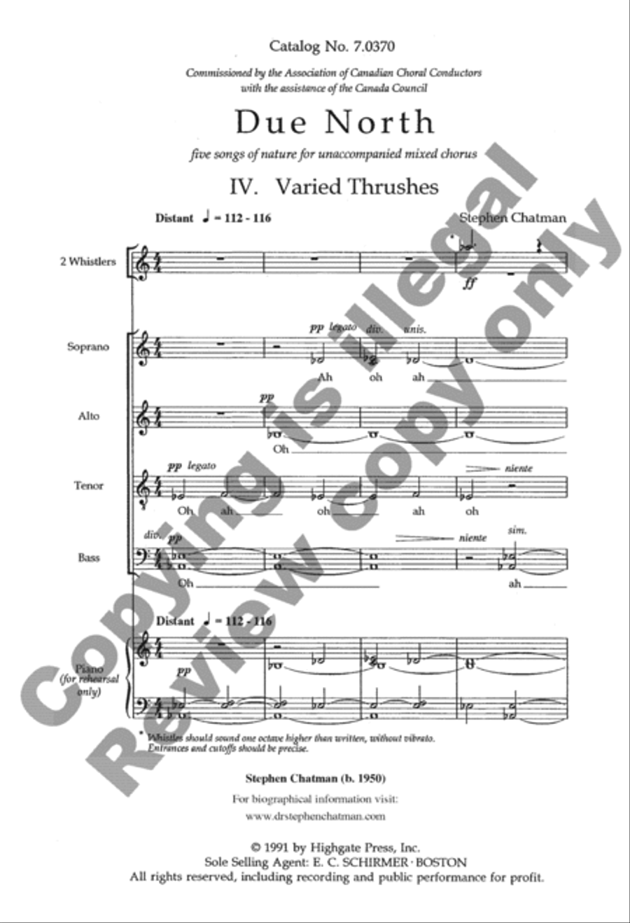 <br>Sheet music extract