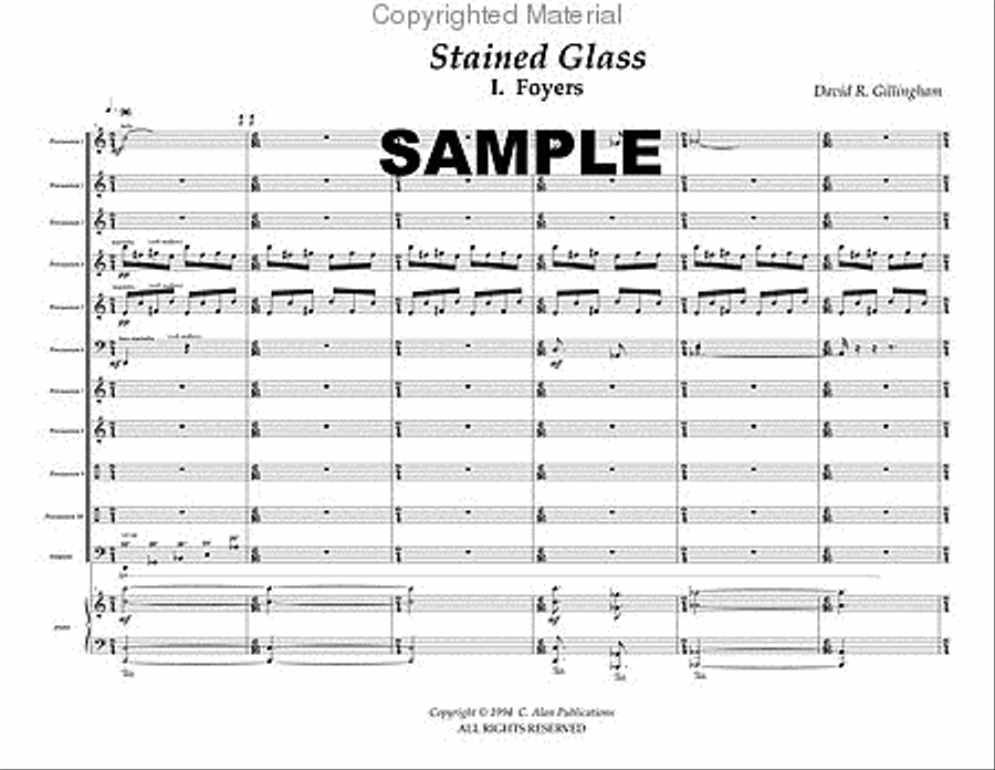 Stained Glass Percussion Ensemble scores gallery preview page 2