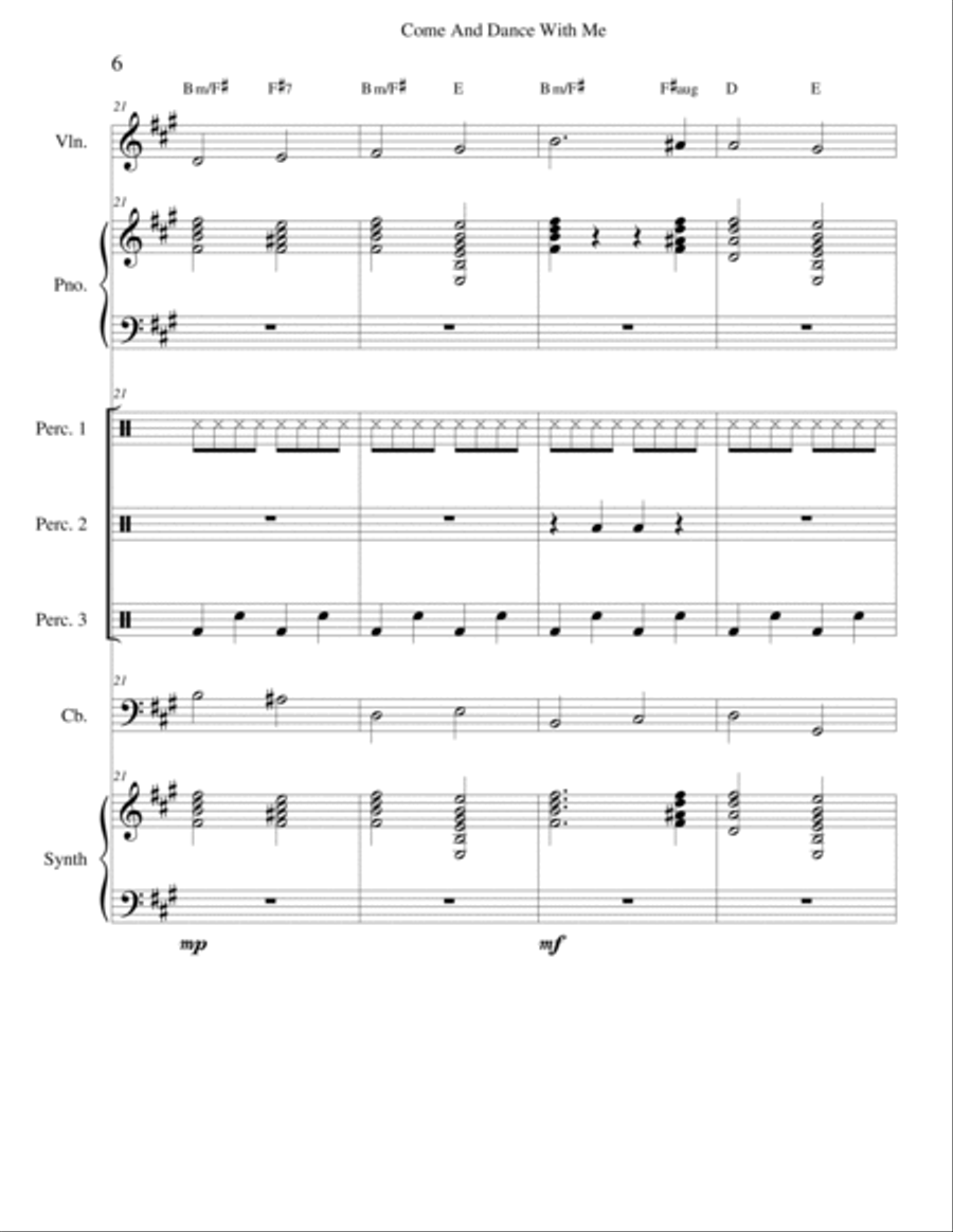 Come And Dance With Me Violin scores gallery preview page 6