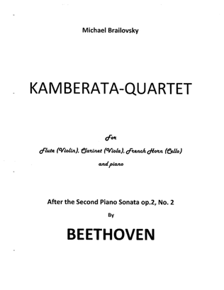 Kamberata-Quartet after Beethoven's piano sonata op.2,No.2.