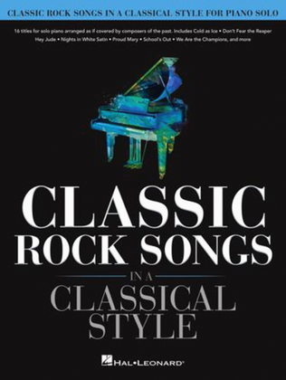 Book cover for Classic Rock Songs in a Classical Style