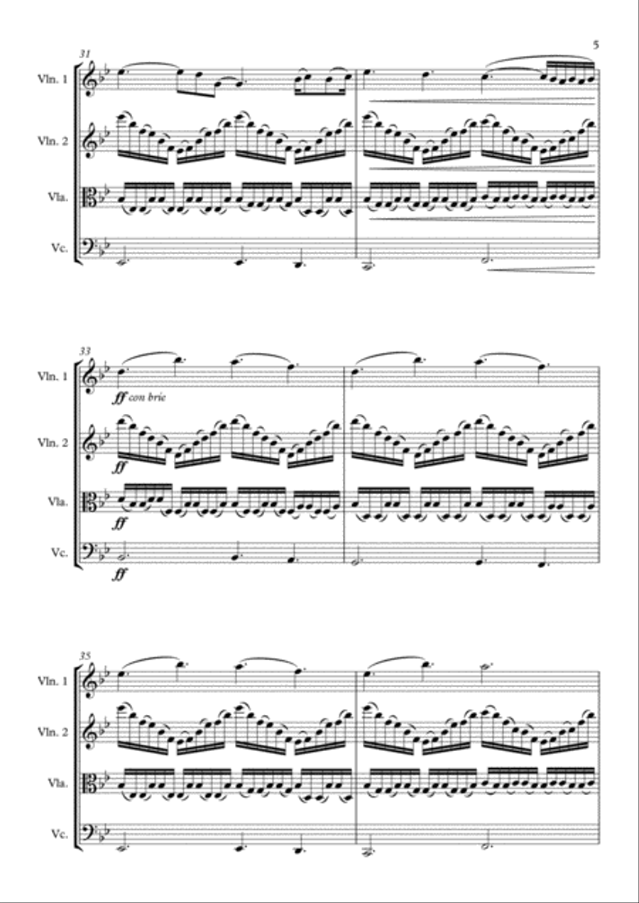 A Thousand Years A Thousand Years String Quartet scores gallery preview page 5