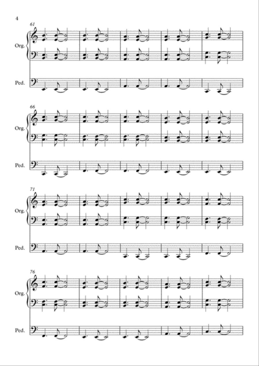 Faced Against Fate (Organ Section) Organ Solo scores gallery preview page 4