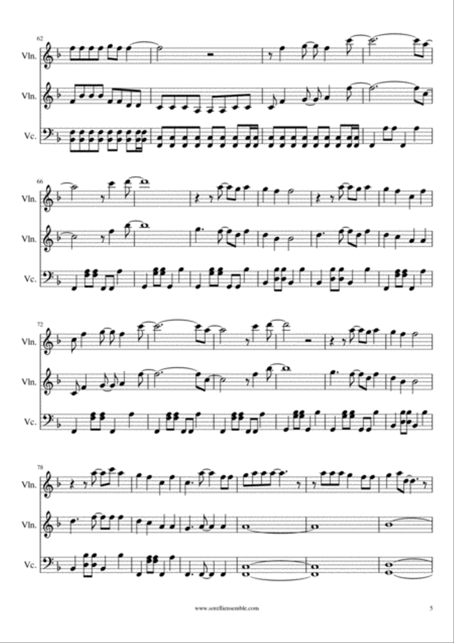 Marry You String Trio scores gallery preview page 5