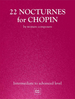 Book cover for 22 Nocturnes for Chopin
