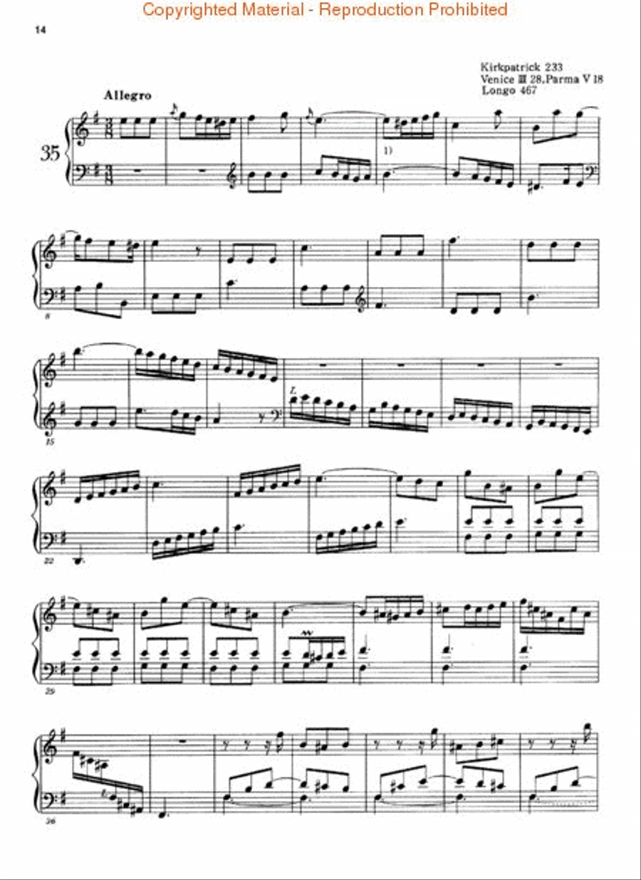 100 Sonatas – Volume 2 (Sonata 34, K232 – Sonata 67, K444) Harpsichord scores gallery preview page 2