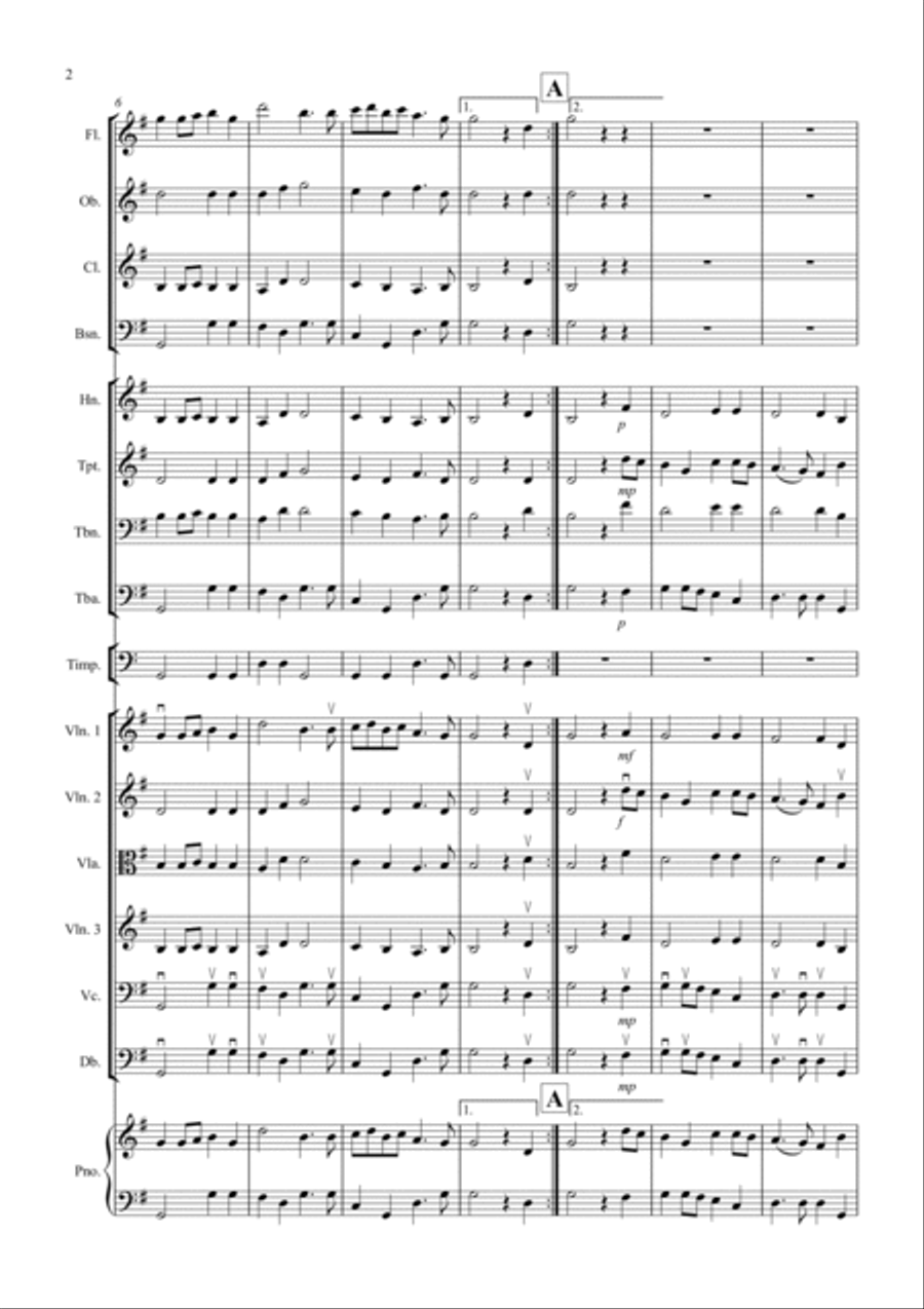 Prelude And Te Deum for School Orchestra Full Orchestra scores gallery preview page 2