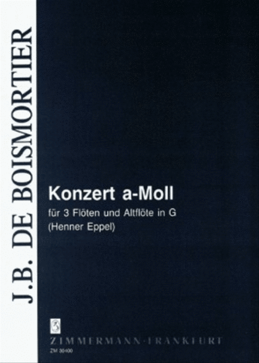 Concerto A minor Flute Quartet scores gallery preview page 1