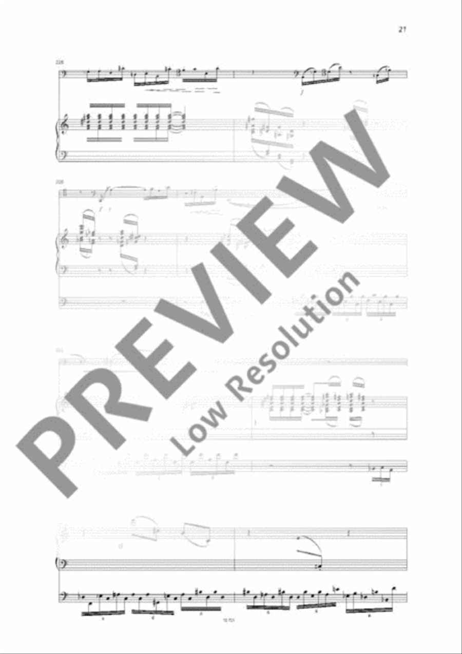 Fantaisie concertante Cello scores gallery preview page 21