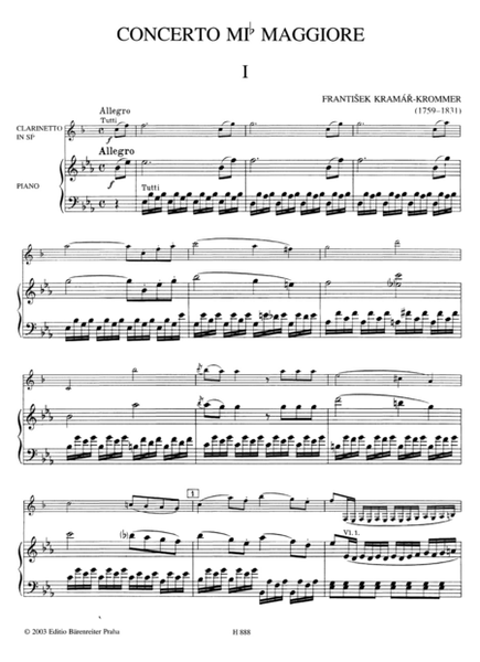 Konzert für Klarinette und Orchester Es-Dur, op. 36