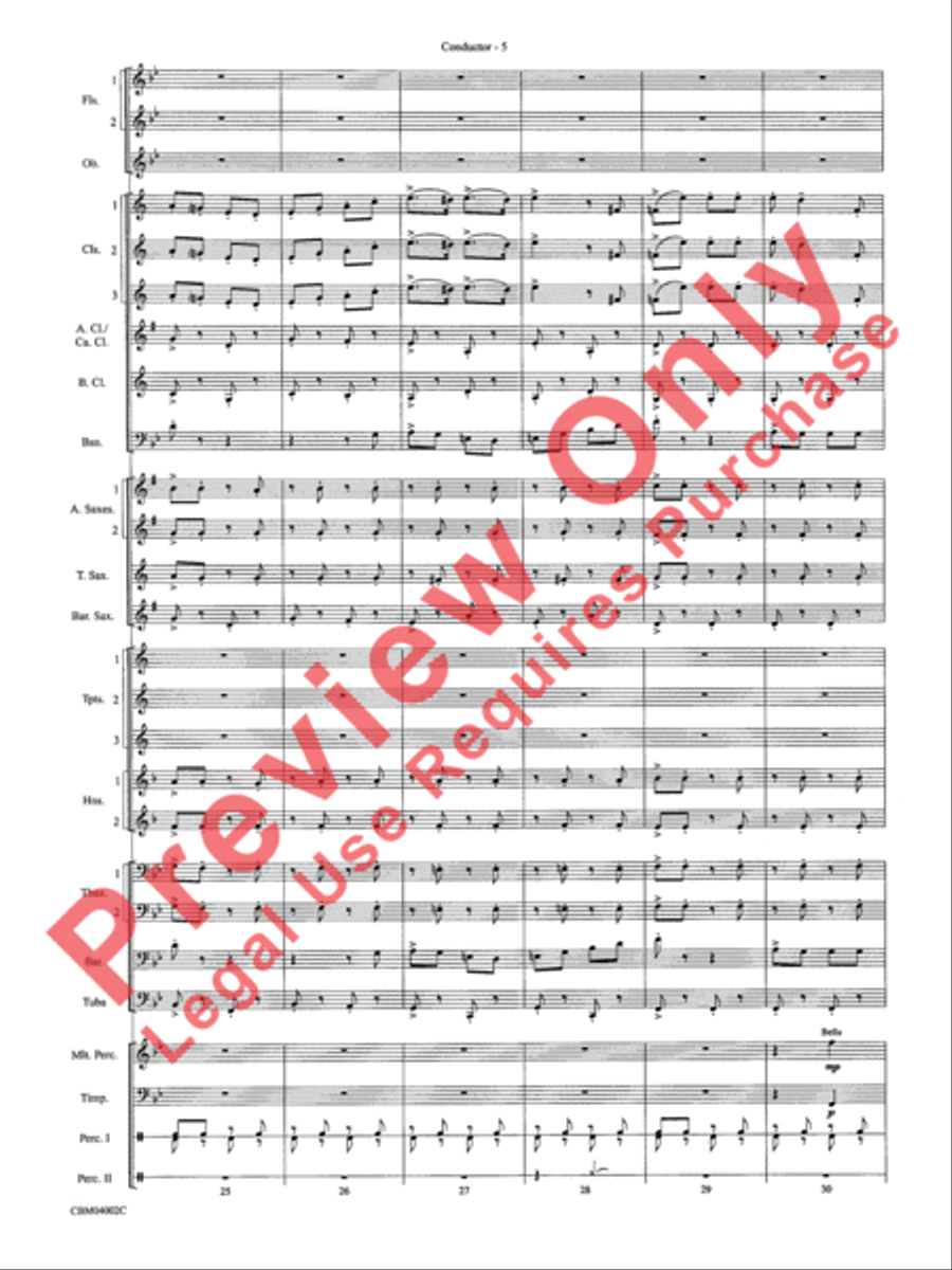 The Dam Busters Concert March Concert Band scores gallery preview page 8