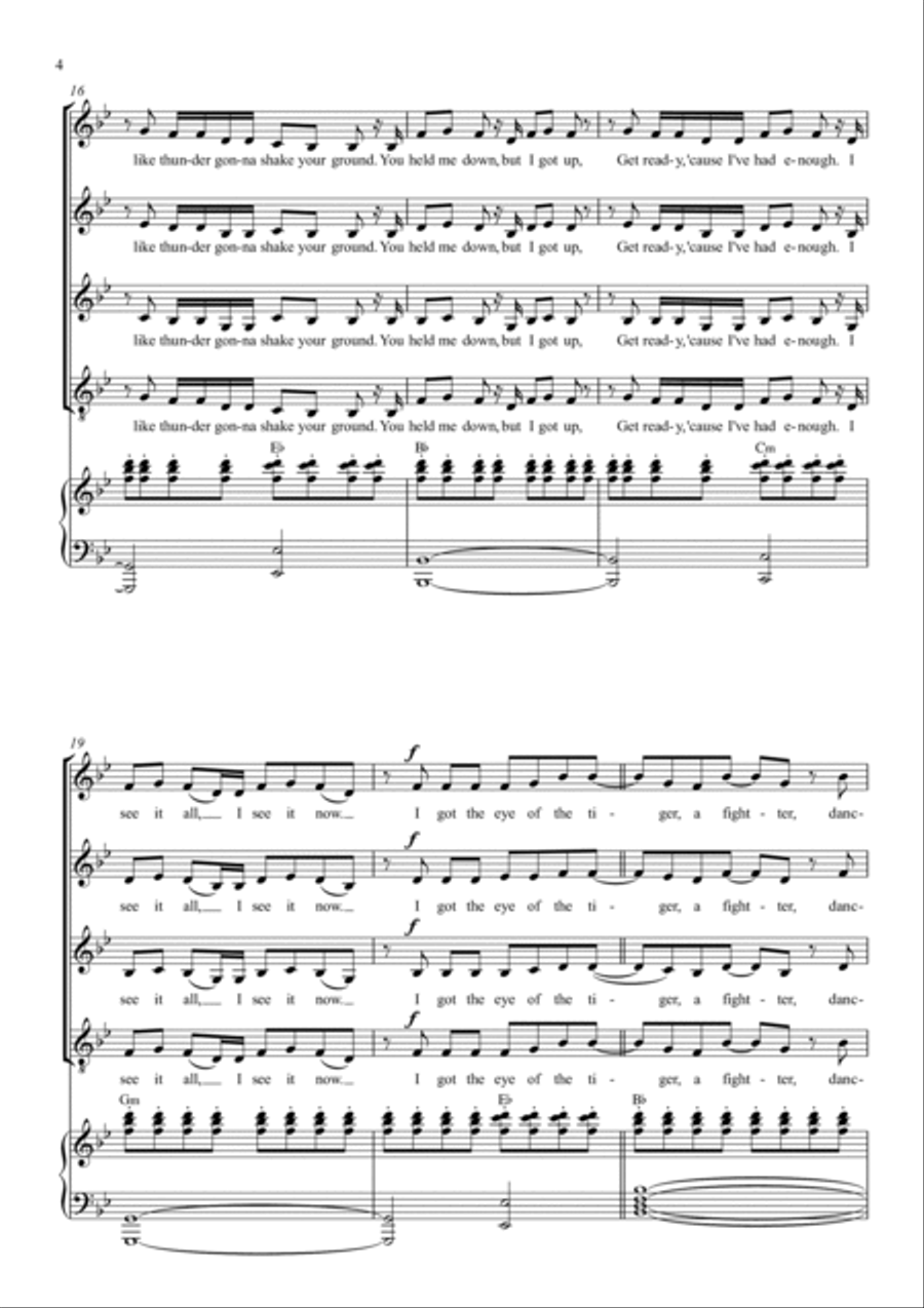 Roar Choir scores gallery preview page 4