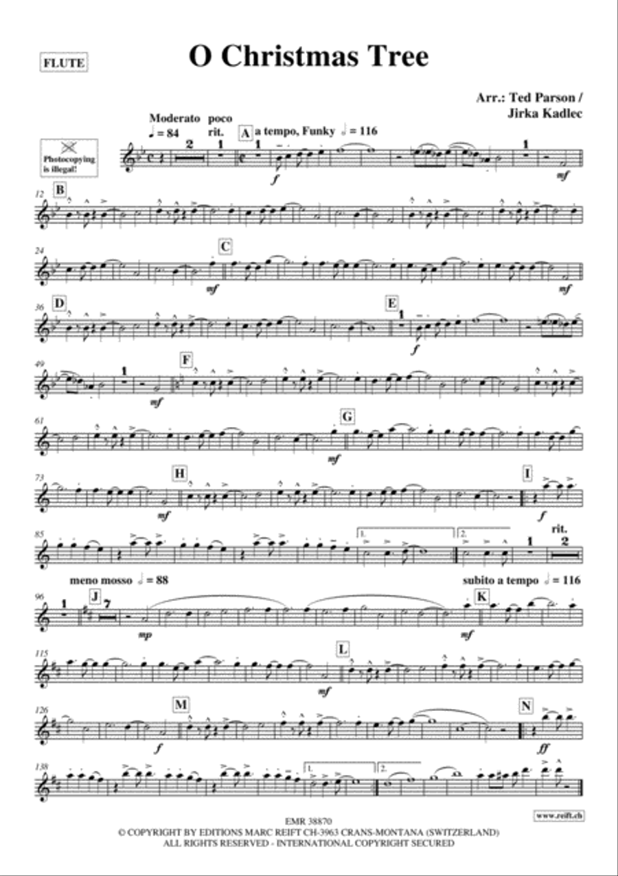O Christmas Tree Flute Solo scores gallery preview page 2