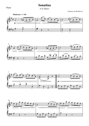 Sonatina in G Major For Piano