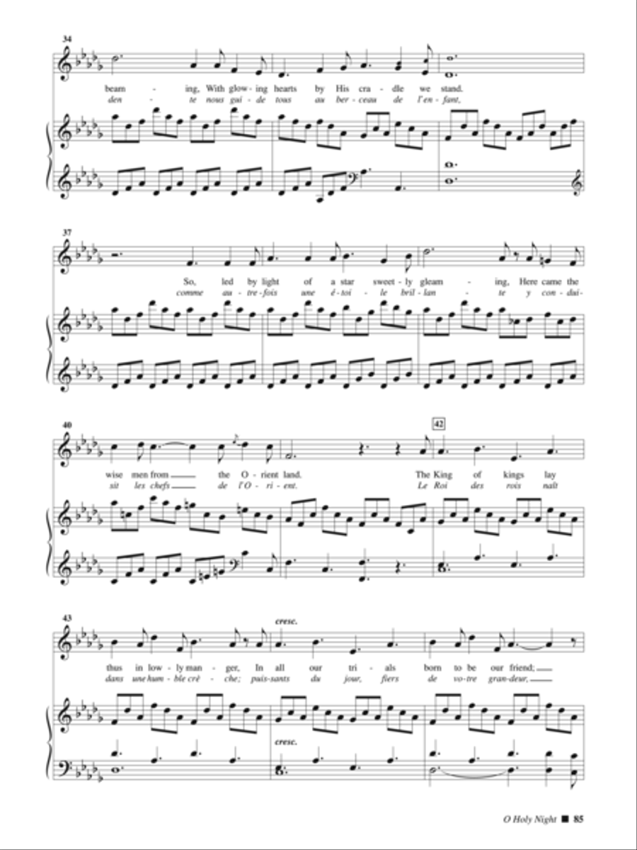 O Holy Night (Cantique De Noel) [High Voice] High Voice scores gallery preview page 4