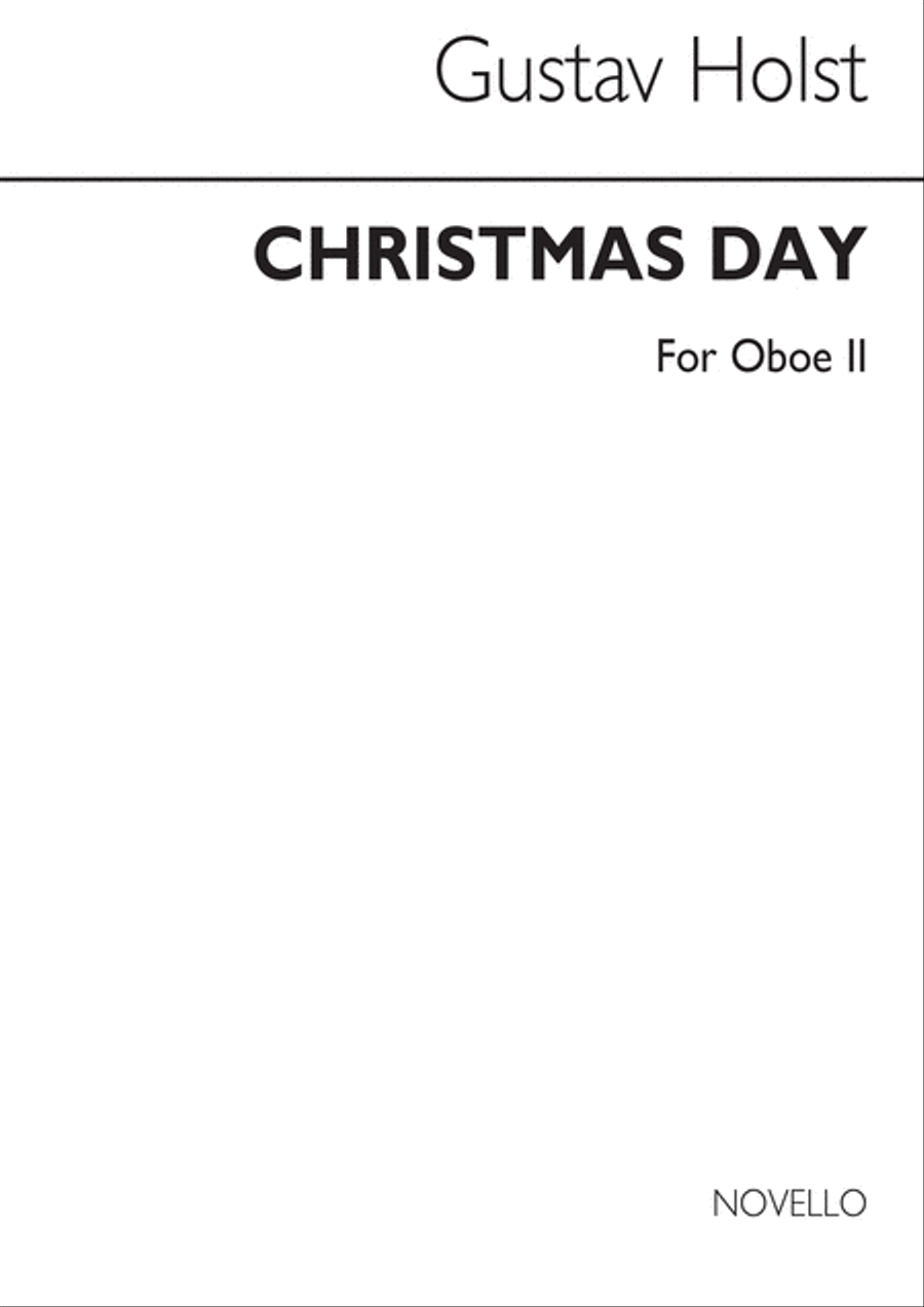 Holst Christmas Day - Oboe 2 Oboe scores gallery preview page 1