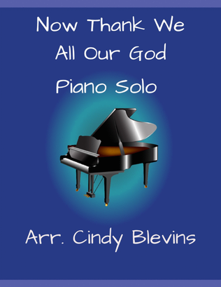 Book cover for Now Thank We All Our God, for Piano Solo