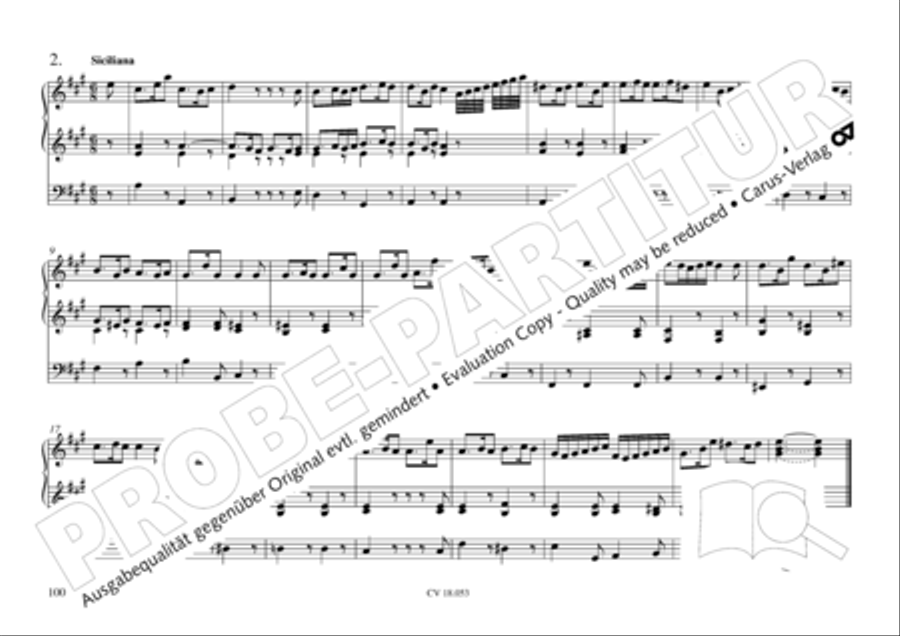 Das Husumer Orgelbuch von 1758 Organ Solo scores gallery preview page 101