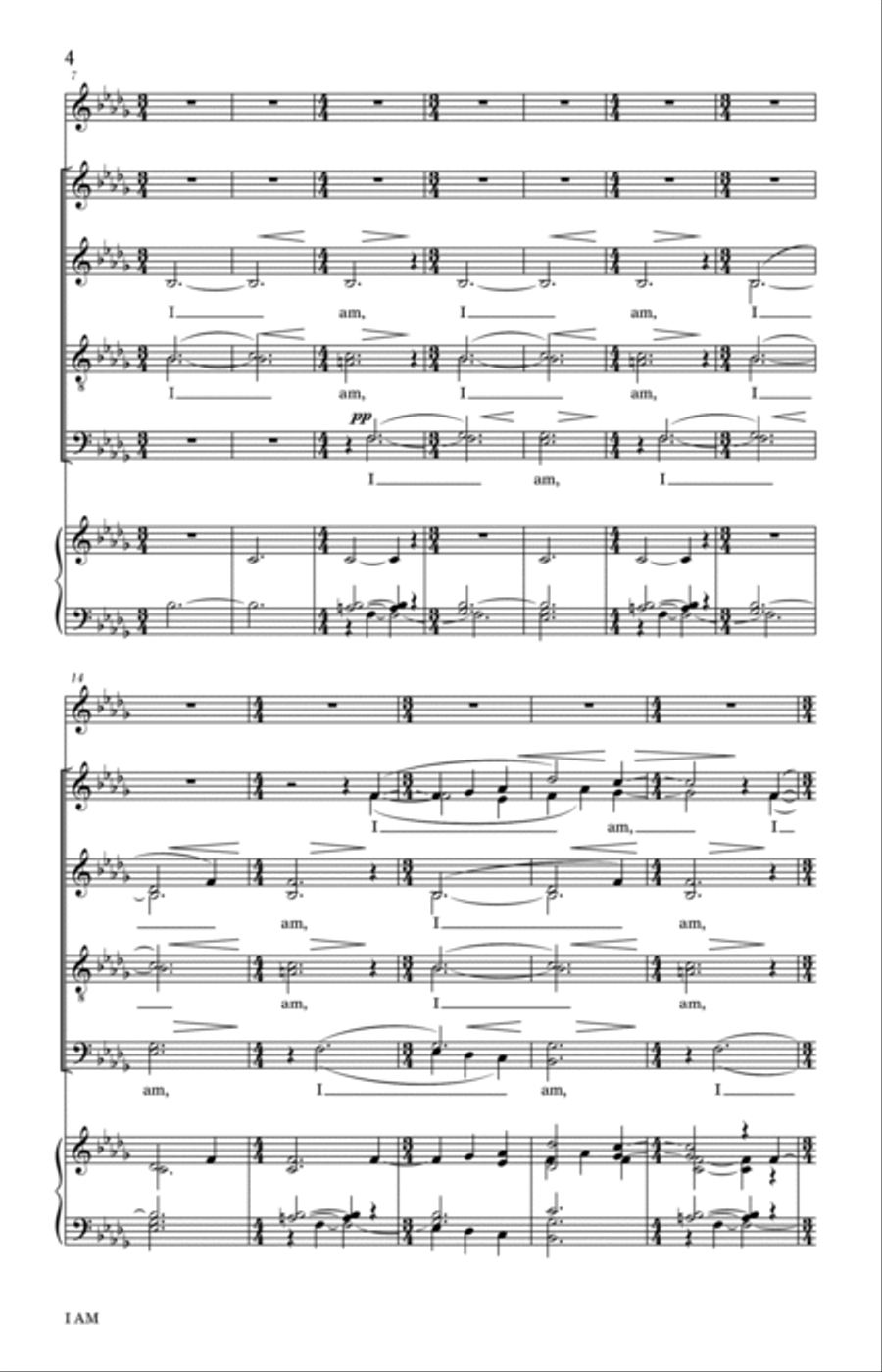 I Am 4-Part scores gallery preview page 2
