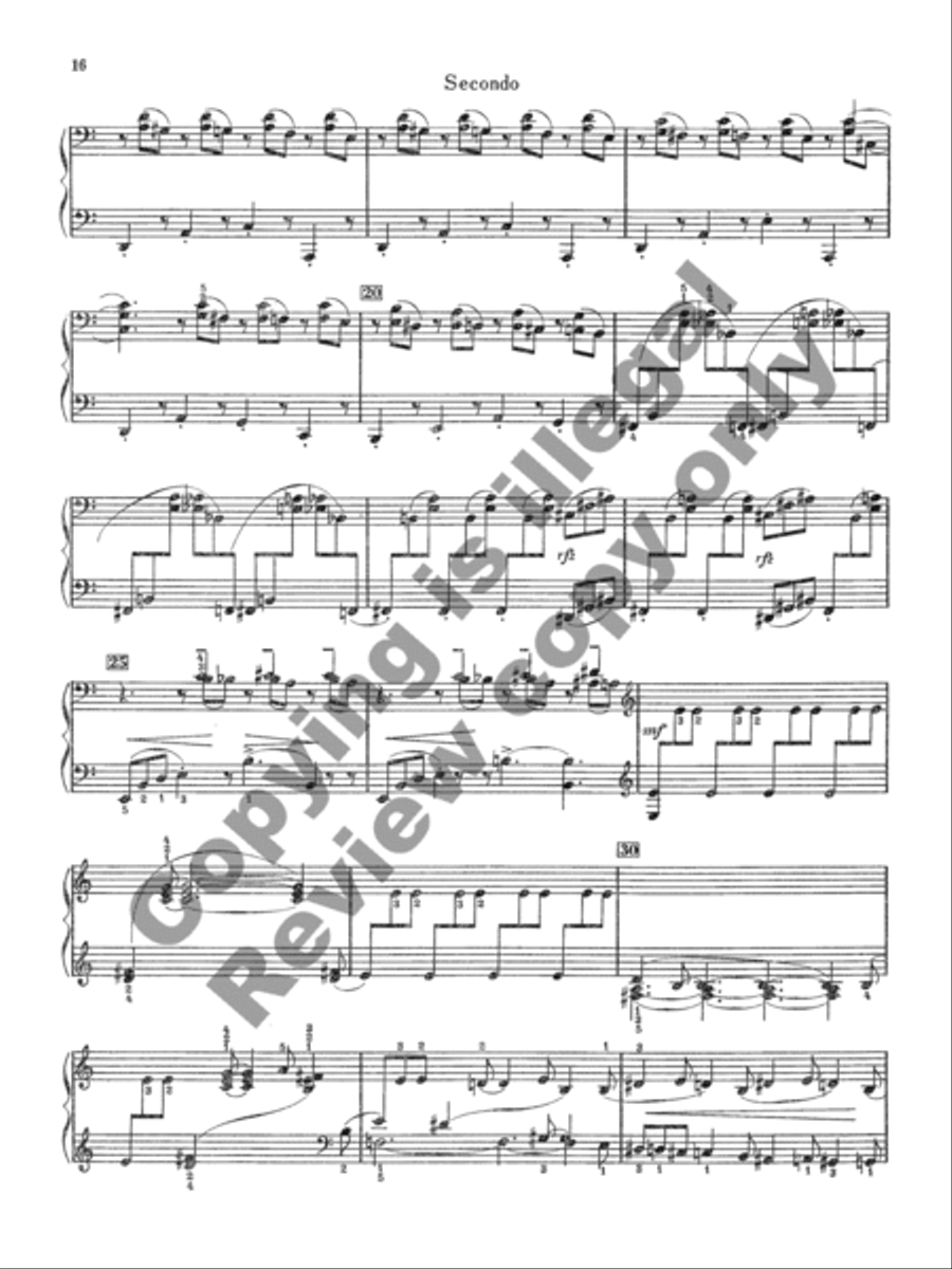 Three Marches for Four Hands Piano Duet scores gallery preview page 25