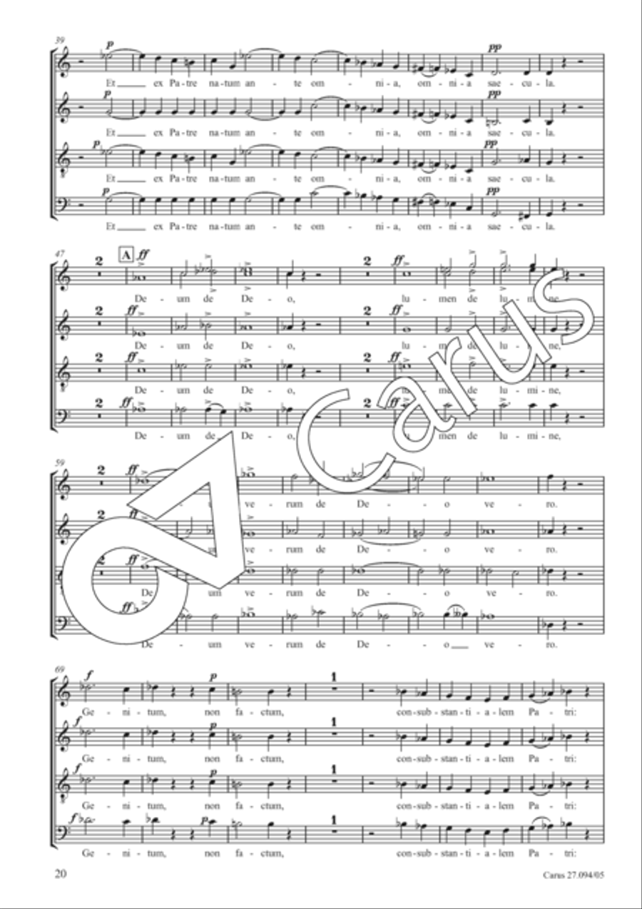 Mass in F minor SSAATTBB scores gallery preview page 21