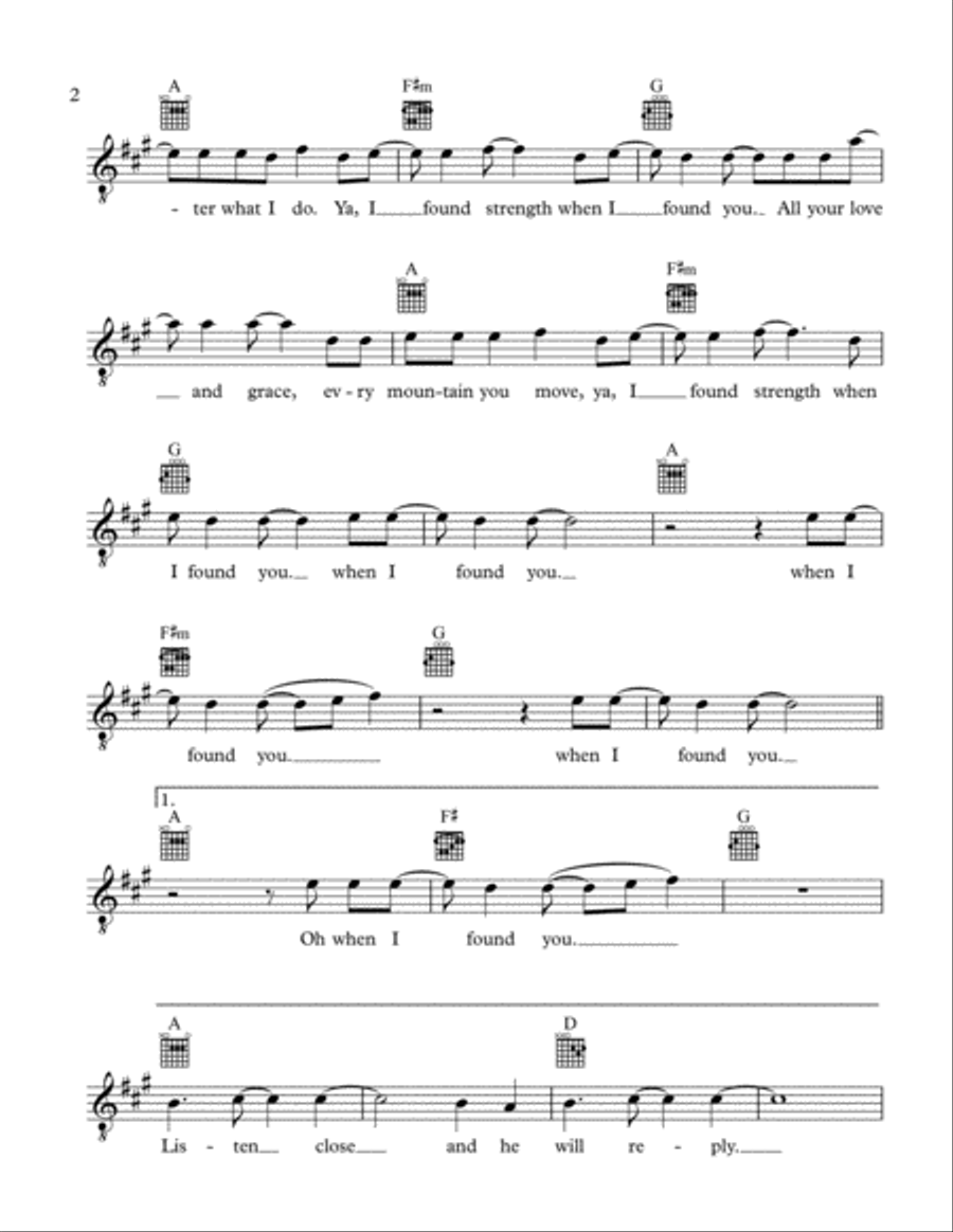 When I Found You When I Found You Voice scores gallery preview page 2