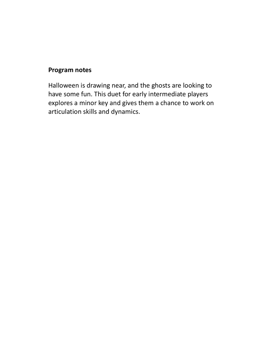 Spooks' Delight Spooks' Delight Clarinet Duet scores gallery preview page 2