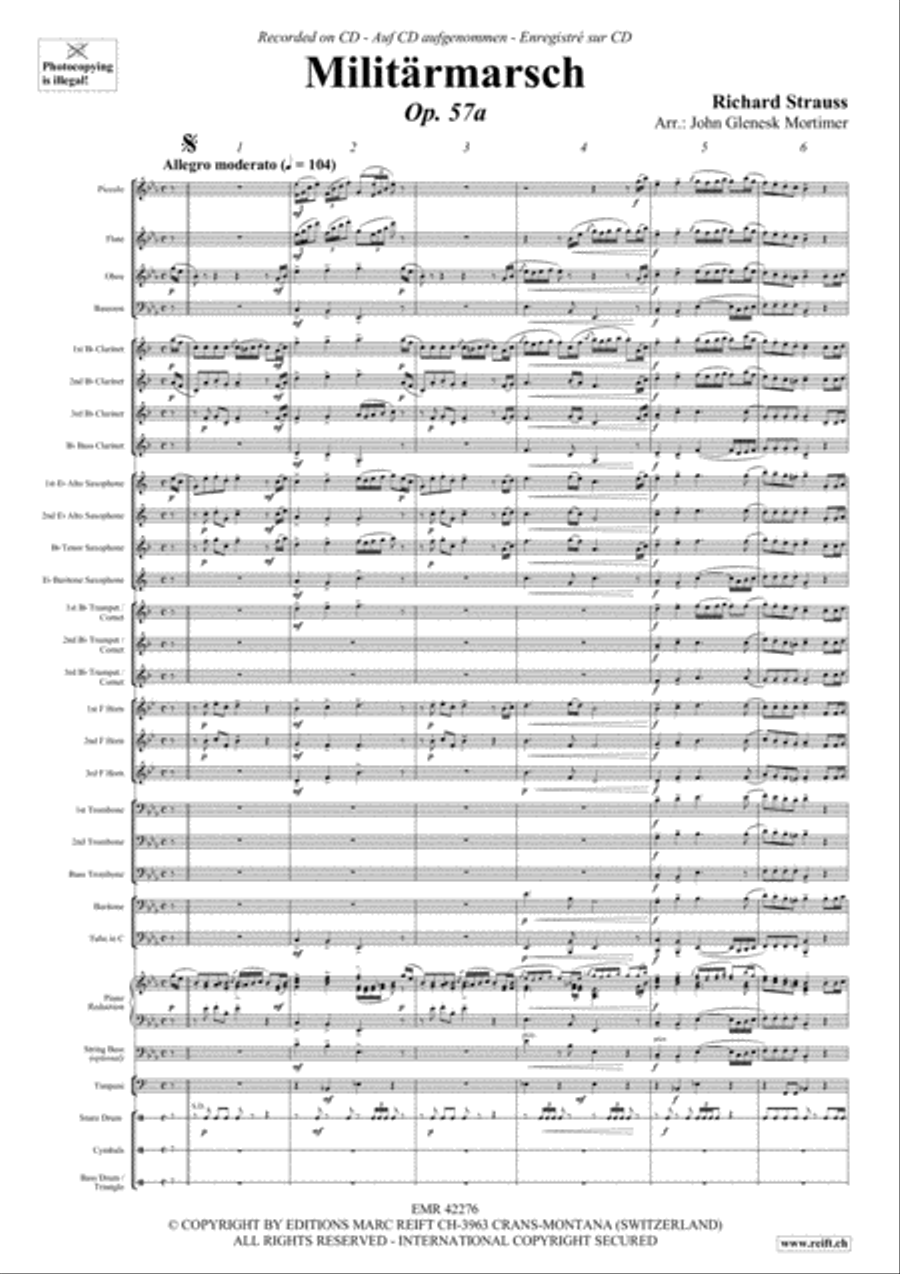 Militarmarsch Concert Band scores gallery preview page 3