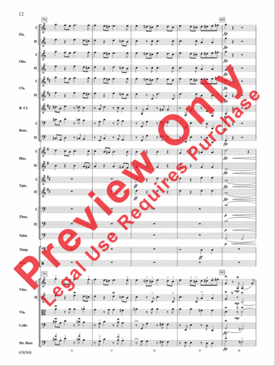 Academic Festival Overture, Op. 80 Full Orchestra scores gallery preview page 12
