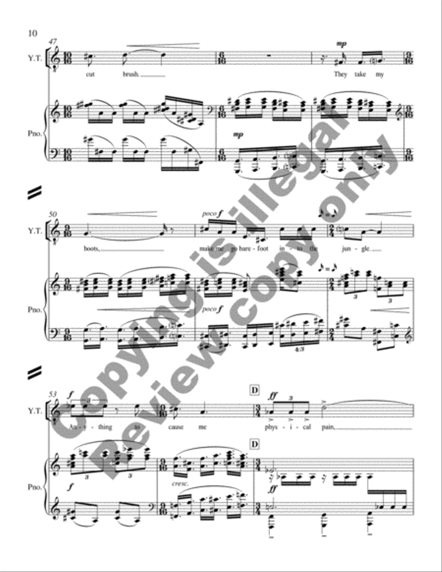 Glory Denied (Piano/Vocal Score) Glory Denied (Piano/Vocal Score) Bassoon scores gallery preview page 12