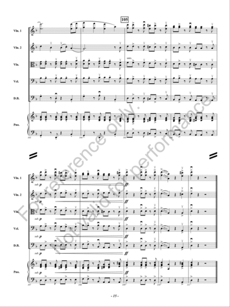Strange Twists and Devious Turns String Orchestra scores gallery preview page 16