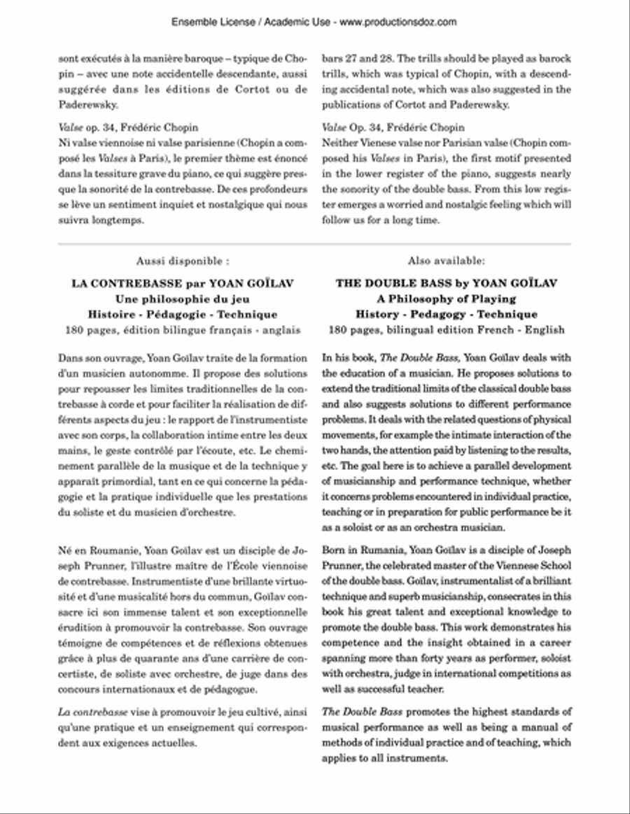 Concert Pieces for the Double Bass, Vol. 1 (bass / piano) Double Bass scores gallery preview page 5