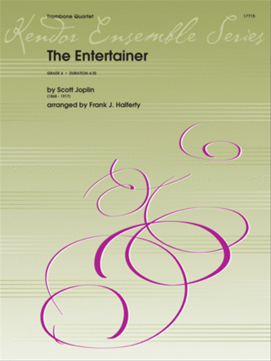 Entertainer, The Entertainer, The Trombone Quartet scores gallery preview page 1