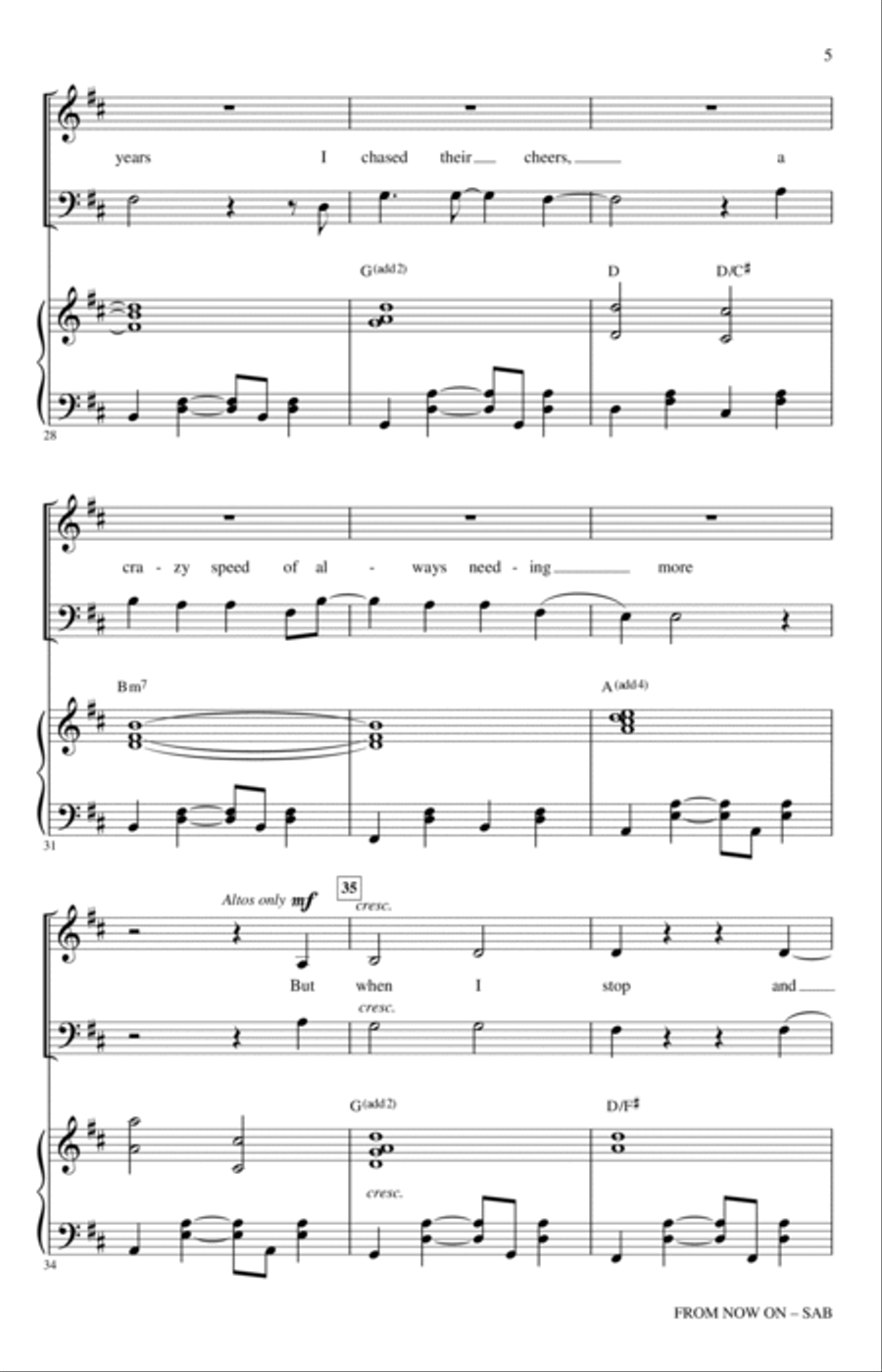 From Now On (from The Greatest Showman) (arr. Roger Emerson) 3-Part scores gallery preview page 4