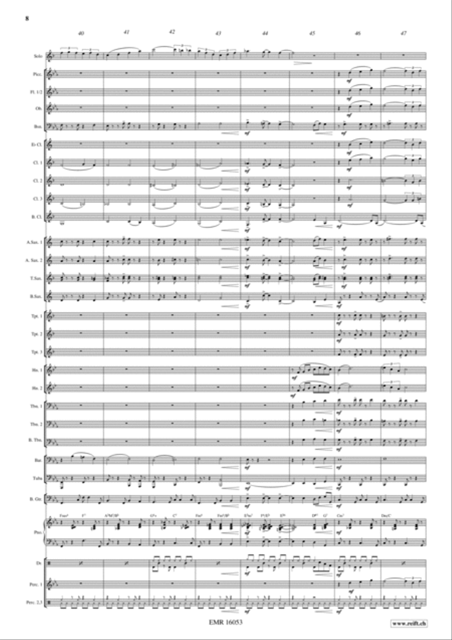 Blue Clarinet Concert Band scores gallery preview page 9