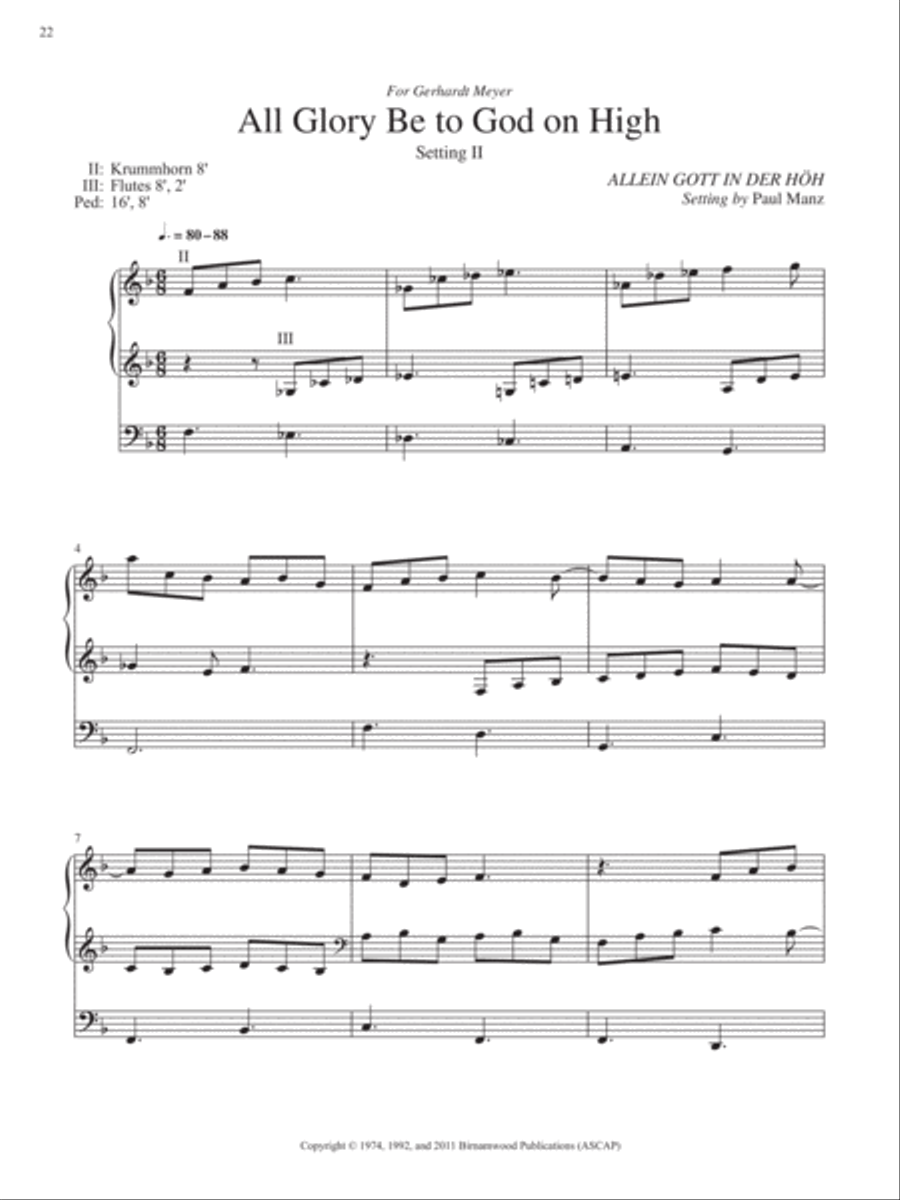 Ten Chorale Improvisations, Set 5 Organ scores gallery preview page 9