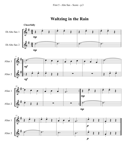 First5 - Alto Saxophone - Solo, Duet or 2-part Ensemble image number null