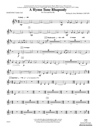 A Hymn Tune Rhapsody: (wp) Baritone T.C.