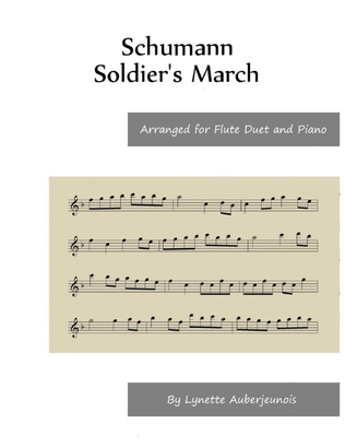 Book cover for Soldier’s March - Flute Duet and Piano