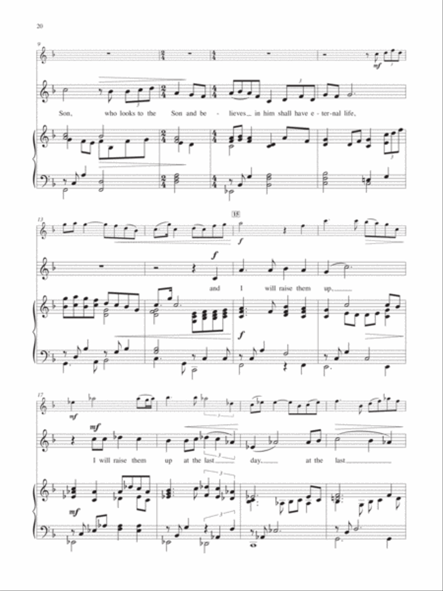 Children of the Heavenly Father: Three Swedish Folk Hymns for Medium Solo Voice Medium Voice scores gallery preview page 7
