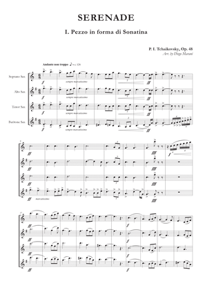 Serenade Op. 48 for Saxophone Quartet