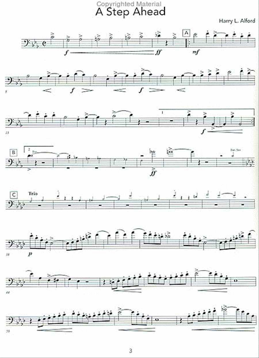 A Practical Guide to Wind Band Excerpts for the Euphonium Concert Band scores gallery preview page 6
