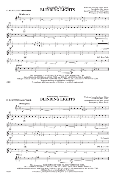 Blinding Lights: E-flat Baritone Saxophone
